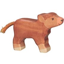 Highland Cattle Kalb Figur HZ-80557 Holztiger 1
