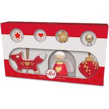 Weihnachtsdekoration-Set rote (3 Stück) SE83098 Sevi 1