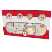 Weihnachtsdekoration-Set Weiß (3 Stück) SE83099 Sevi 1