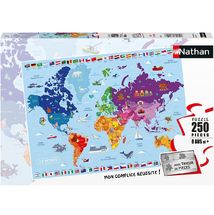 Puzzle Weltkarte 250 Teile NA868834 Nathan 1