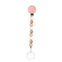 Schnullerkette Silikon rosa weiß NA877619 Nattou 1