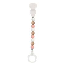 Schnullerkette Silikon rosa weiß NA877619 Nattou 1
