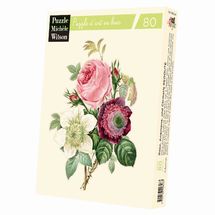 Rose, Anemone und Clematis von Redouté A1286-80 Puzzle Michele Wilson 1