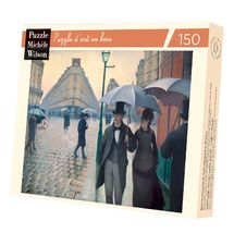 Pariser Straße, regnerischer Tag von Caillebotte A134-150 Puzzle Michele Wilson 1