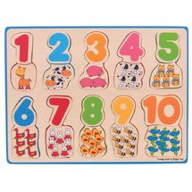 Zahlen- und Farben-Zuordnungspuzzle BJ549 Bigjigs Toys 1