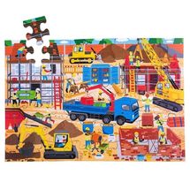 Holz-Bodenpuzzle Baustelle BJ914 Bigjigs Toys 1