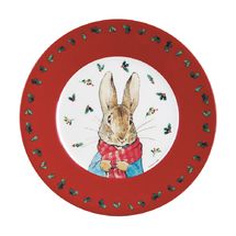 Teller Peter Hase Weihnachten rot 20 cm PJ-BP924N Petit Jour 1