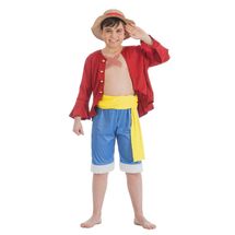 One Piece Luffy Kostüm für Kinder 140cm CHAKS-C4612140 Chaks 1