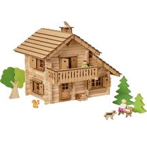 Berghütte aus Holz 310 Teile JJ1808 Jeujura 1