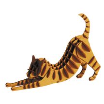3D Papiermodell - rotbraune Katze FRI-11637 Fridolin 1