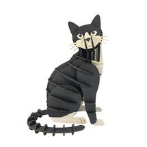 3D Papiermodell - Schwarz-weiße Katze FRI-11759 Fridolin 1