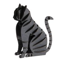 3D Papiermodell - schwarze Katze FRI-11635 Fridolin 1
