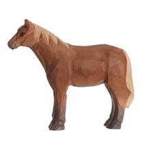 Figur Pferd braun aus Holz WU-40603 Wudimals 1