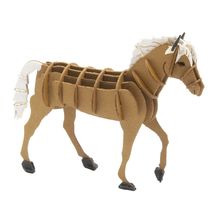 3D Papiermodell - Haflinger Pferd FRI-11714 Fridolin 1