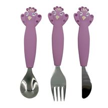 Kinderbesteck Set aus Silikon Mrs Peacock TX-96-465 Trixie 1