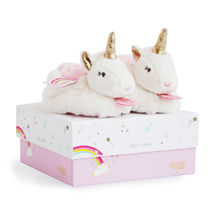 Hausschuhe Einhorn 0-6 Monate DC3311 Doudou et Compagnie 1