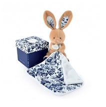 Plüsch Kaninchen mit Kuscheltier Marineblauer DC4016 Doudou et Compagnie 1