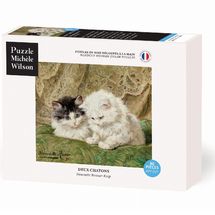 Zwei Kätzchen von Ronner-Knip A1368-80 Puzzle Michele Wilson 1