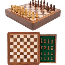 Schachspiel mit Schublade 25 cm König 45 mm WJ-ESBM10S Wilson Jeux 1