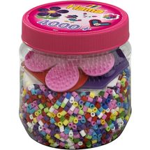 Rosa Topf mit 4000 Midi-Kunststoffperlen HAMA-2051 Hama 1