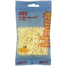 Tüte mit 1000 Kunststoffperlen Midi Creme HAMA-207-02 Hama 1