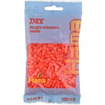 Tüte mit 1000 Kunststoffperlen Midi Orange HAMA-207-04 Hama 1