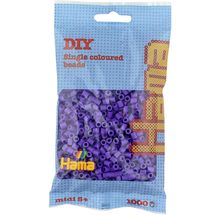 Tüte mit 1000 Kunststoffperlen Midi Violett HAMA-207-07 Hama 1