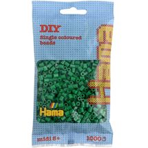 Tüte mit 1000 Kunststoffperlen Midi Grün HAMA-207-10 Hama 1