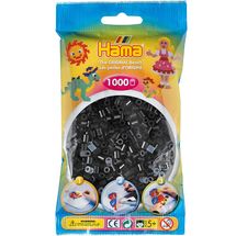 Tüte mit 1000 Kunststoffperlen Midi Schwarz HAMA-207-18 Hama 1