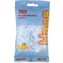 Tüte mit 1000 Kunststoffperlen Midi transparent HAMA-207-19 Hama 1