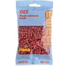Tüte mit 1000 Kunststoffperlen Midi rotbraun HAMA-207-20 Hama 1