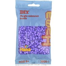 Tüte mit 1000 Kunststoffperlen Midi pastell lila HAMA-207-45 Hama 1