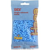 Tüte mit 1000 Kunststoffperlen Midi pastellblau HAMA-207-46 Hama 1