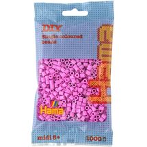 Tüte mit 1000 Kunststoffperlen Midi Pastellrosa HAMA-207-48 Hama 1