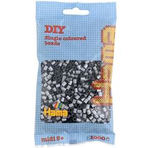 Tüte mit 1000 Kunststoffperlen Midi Silber HAMA-207-62 Hama 1