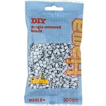 Tüte mit 1000 Kunststoffperlen Midi hellgrau HAMA-207-70 Hama 1