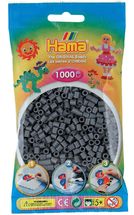 Tüte mit 1000 Kunststoffperlen Midi dunkelgrau HAMA-207-71 Hama 1