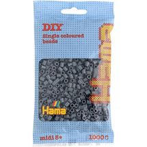 Tüte mit 1000 Kunststoffperlen Midi dunkelgrau HAMA-207-71 Hama 1