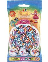 Tüte mit 1000 Kunststoffperlen Midi zweifarbig HAMA-207-90 Hama 1