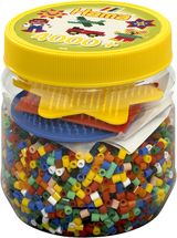 Gelb Topf mit 4000 Midi-Kunststoffperlen HAMA-2052 Hama 1