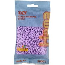 Tüte mit 1000 Kunststoffperlen Midi zartes lila HAMA-207-96 Hama 1