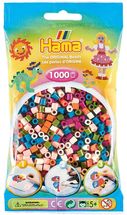 Tüte mit 1000 Kunststoffperlen Midi Mischen Sie 58 Farben HAMA-207-58 Hama 1
