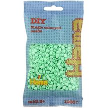 Tüte mit 1000 Kunststoffperlen Midi Pastellminze HAMA-207-98 Hama 1