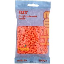 Tüte mit 1000 Kunststoffperlen Midi Aprikose HAMA-207-79 Hama 1