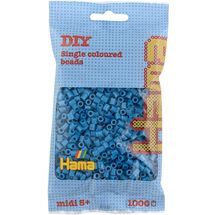 Tüte mit 1000 Kunststoffperlen Midi Blaues Öl HAMA-207-83 Hama 1