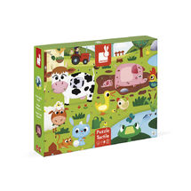 Haptik-Puzzle Bauernhof 20 Teile J02772 Janod 1