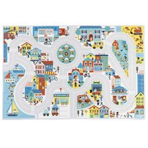 Teppich mit Rennstrecke Stadt J05910 Janod 1