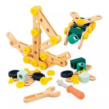Brico'Kids Konstruktionsspiel aus Holz mit 100 Teilen J06454 Janod 1