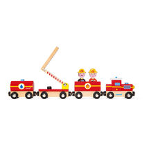 Story Zug Feuerwehr mit Figuren J08590 Janod 1