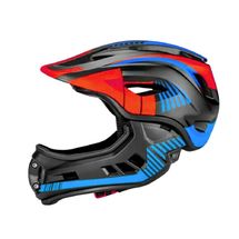 Fahrradhelm schwarz rot blau Medium KMHFF08M Kiddimoto 1